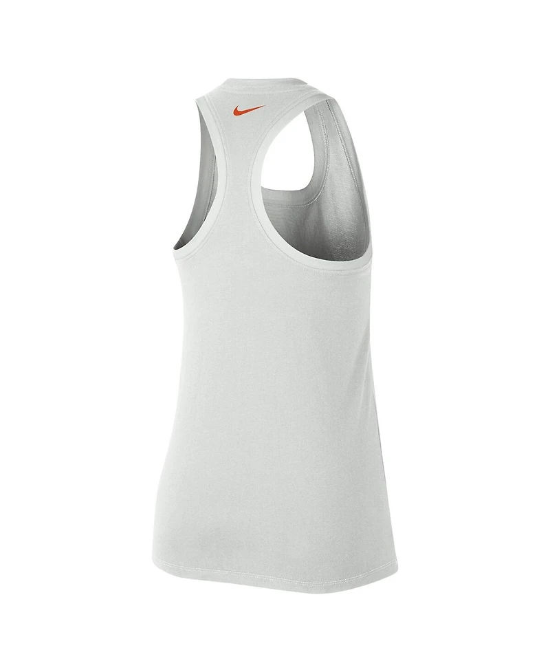 Women's Nike Gray Clemson Tigers Game Time Tank Top