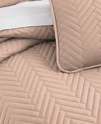 Southshore Fine Linens Solid Color Chevron -Pc. Quilt Set