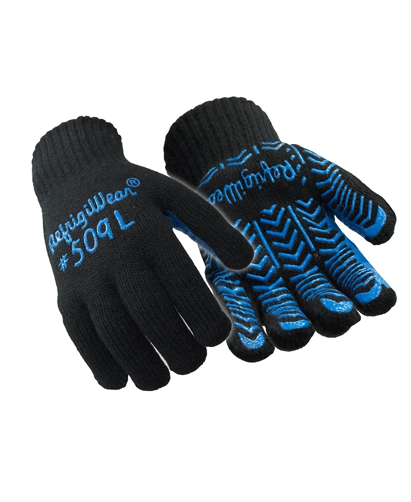 RefrigiWear Men's Dual Layer Herringbone Glove - Warm, Durable Winter Work Gloves with Silicone Grip