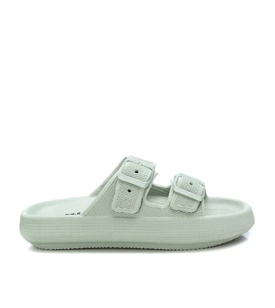 Women's Rubber Flat Sandals By Xti, Aqua