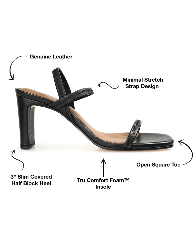Journee Signature Women's Lenonn Block Heel Dress Sandals