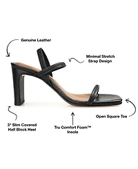 Journee Signature Women's Lenonn Block Heel Dress Sandals