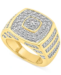 Men's Diamond Multi-Cluster Statement Ring (2 ct. t.w.) in 10k Gold