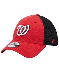 Men's New Era Red Washington Nationals Shadow Neo 39THIRTY Flex Hat