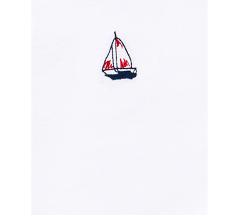 Little Me Baby Boys Sailboat Short Sleeved Bodysuits, Pack of 3