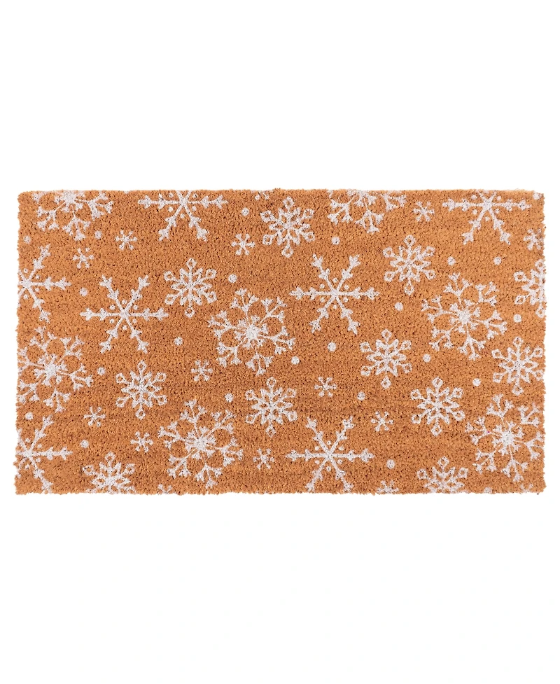 Kaf Home Coir Doormat, Snowflake