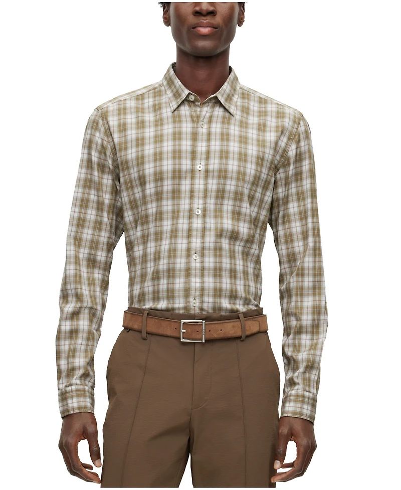Boss by Hugo Boss Men's Checked Regular-Fit Shirt
