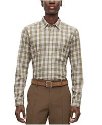 Boss by Hugo Boss Men's Checked Regular-Fit Shirt
