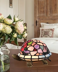 Dale Tiffany Toto Turtle Floral Accent Lamp