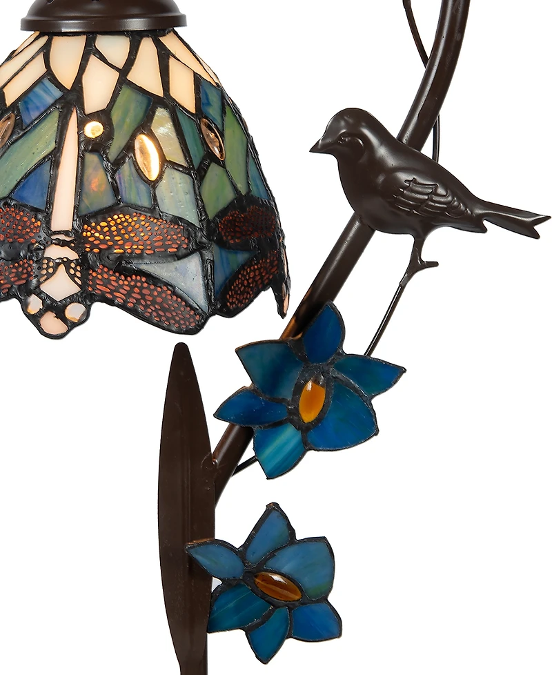 Dale Tiffany Bird on Vine Dragonfly Table Lamp
