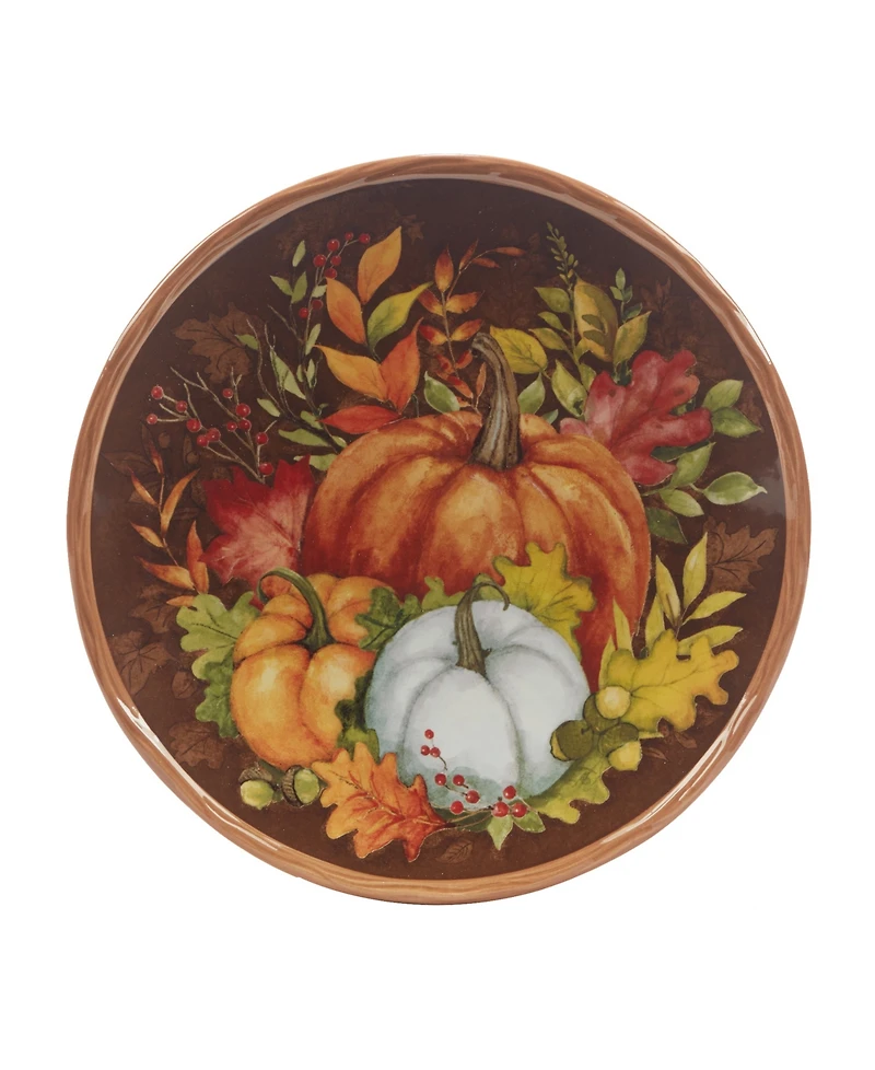 Certified International Harvest Blessings Set of 4 Dessert Plates, Service for 4