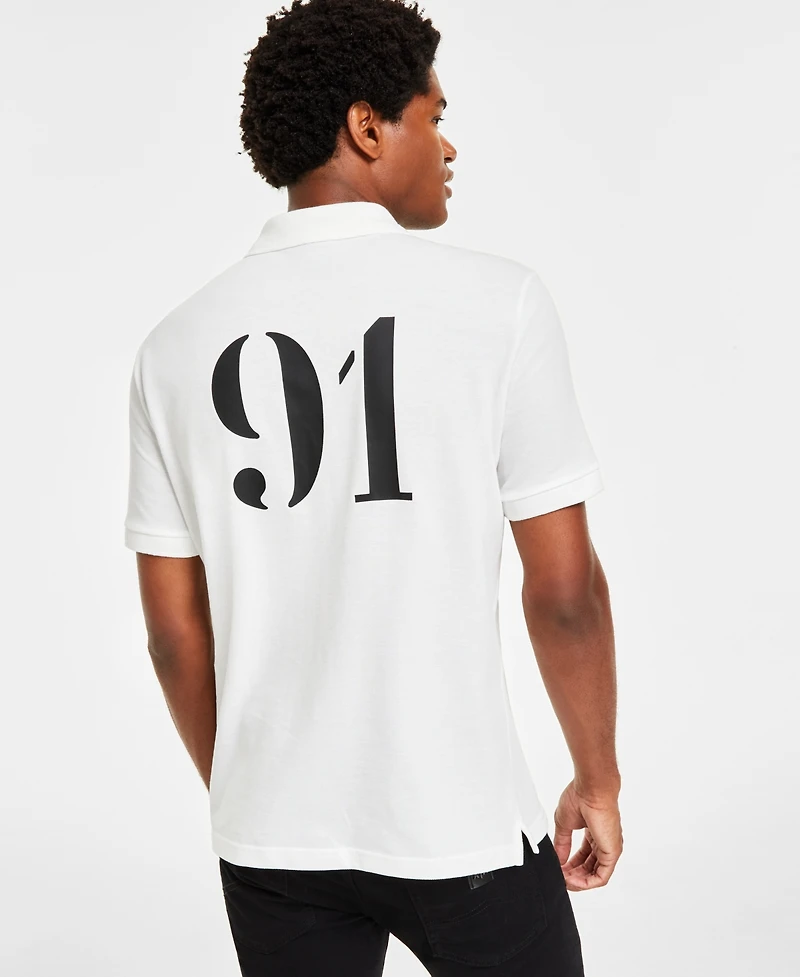 A|X Armani Exchange Men's 91 Short-Sleeve Polo Shirt