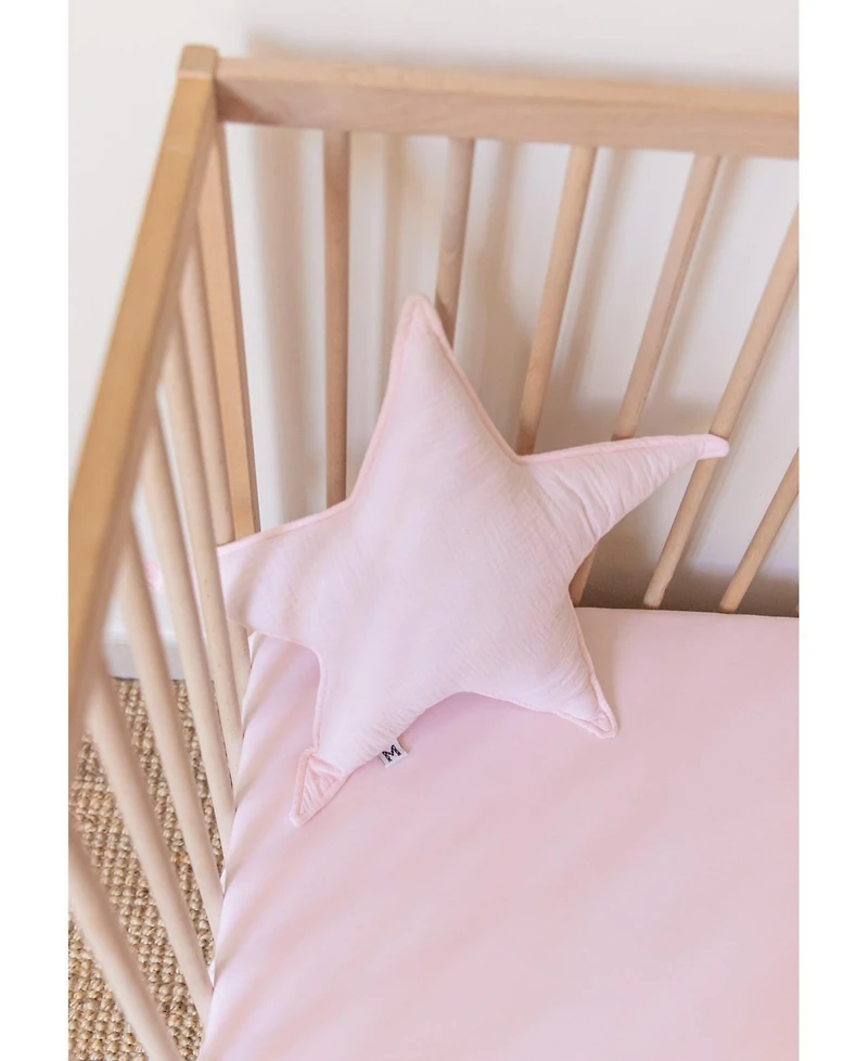 Gots Certified Organic Knit Cotton Crib Sheets, Rose Pink