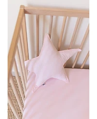 Gots Certified Organic Knit Cotton Crib Sheets, Rose Pink