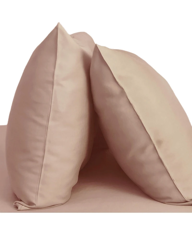 Cariloha Resort 2-Piece Sateen Pillowcase Set | Ocean Mist King Viscose Material Breathable and Cooling Pillowcases for Hot Sleepers