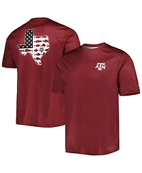 Men's Columbia Maroon Texas A&M Aggies Terminal Tackle Omni-Shade T-shirt