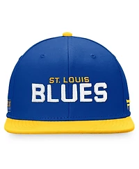 Men's Fanatics Blue, Gold St. Louis Blues Iconic Color Blocked Snapback Hat