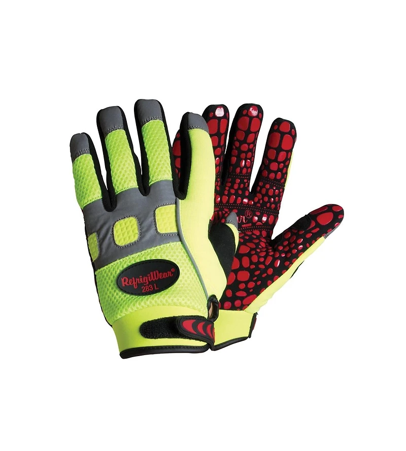 RefrigiWear Men's HiVis Super Grip Gloves