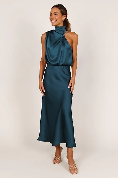 Petal and Pup Women's Anabelle Halter Neck Midi Dress