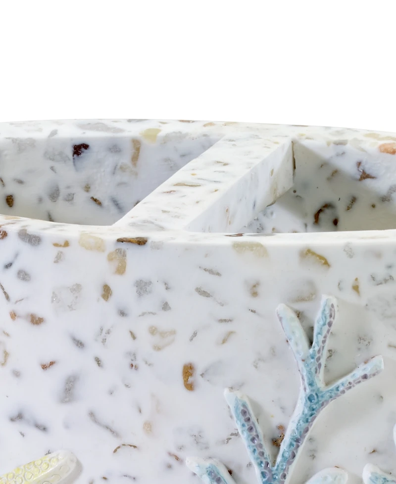 Avanti Coastal Terrazzo Stone Chips Resin Toothbrush Holder