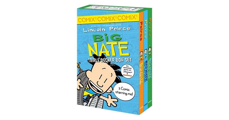 Big Nate- Triple Decker Box Set- Big Nate- What Could Possibly Go Wrong and Big Nate- Here Goes Nothing, and Big Nate- Genius Mode by Lincoln Peirce