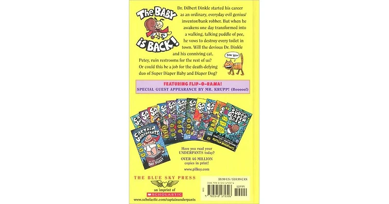 Super Diaper Baby 2- The Invasion of the Potty Snatchers Captain Underpants Series by Dav Pilkey