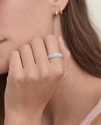 Weave — Off White Jade Ring
