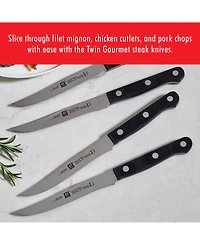 Zwilling Twin Gourmet Steak Knives, Triple Riveted Set of 4