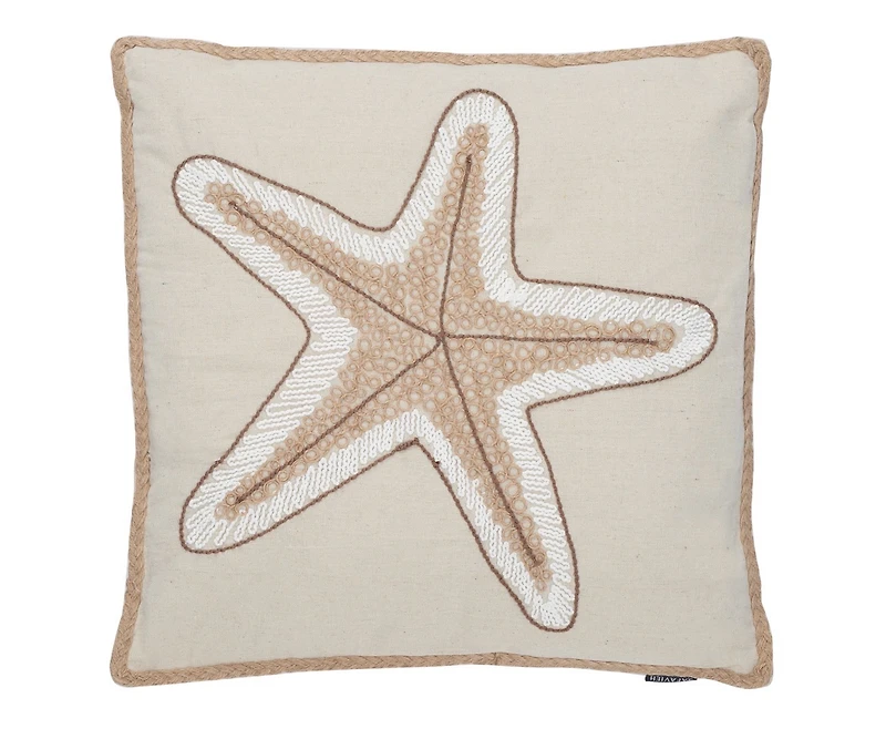 Safavieh Hema Starfish 18" x 18" Pillow
