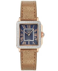 GV2 by Gevril Women's Padova Swiss Quartz Brown Leather Watch 30mm