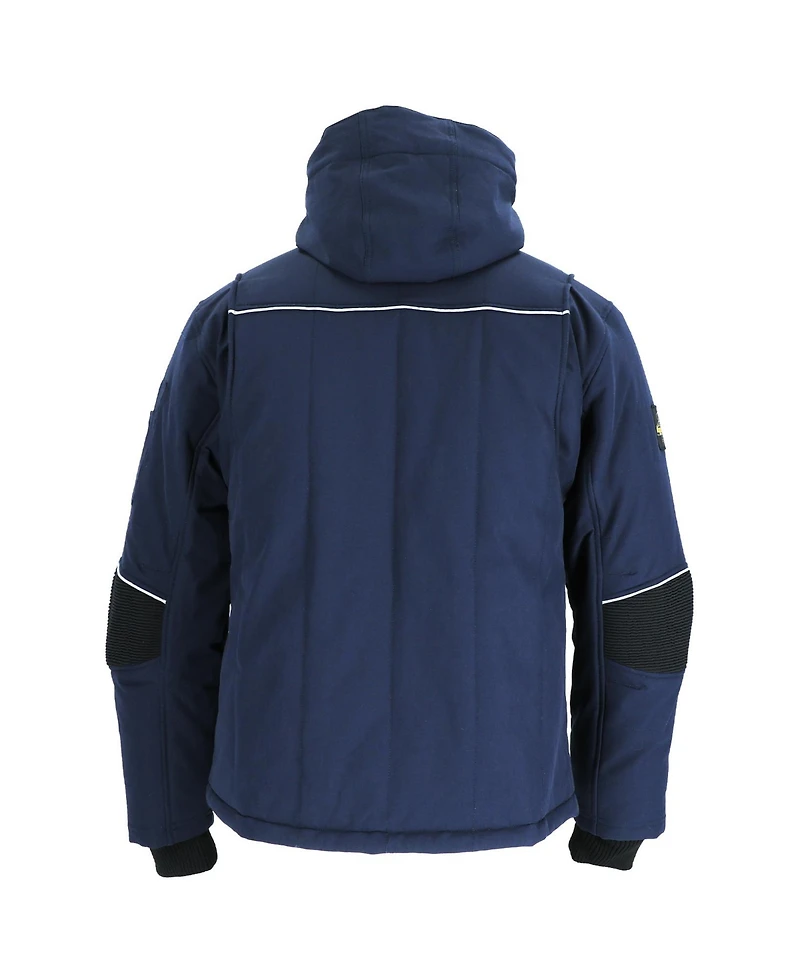 RefrigiWear Men's 54 Gold Hooded Utility Jacket - Insulated, Waterproof, and Durable Workwear