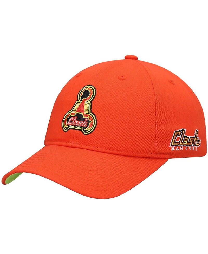 Men's Mitchell & Ness Orange San Jose Clash Adjustable Hat