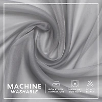 GoodGram Montauk Accents 2 Piece Grommet Top Summery Sheer Voile Window Curtain Panels For Extra Long & Taller Windows