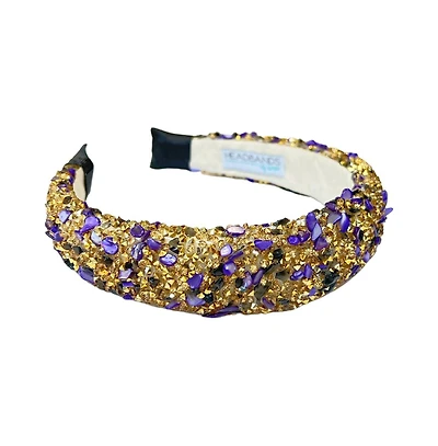 Women's All That Glitters Headband - Purple + Gold