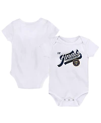 Infant Boys and Girls Fanatics White Denver Nuggets 2023 Western Conference Champions Locker Room Bodysuit