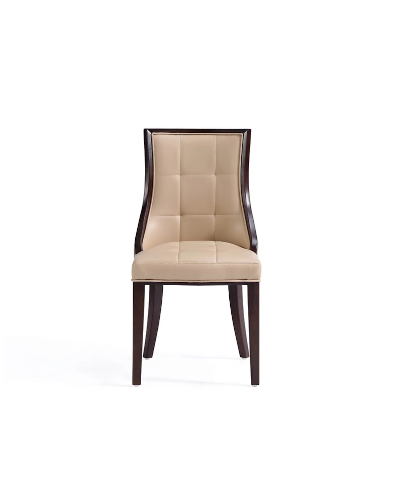 Manhattan Comfort Fifth Avenue 2-Piece Leatherette Upholstered Dining Chair Set