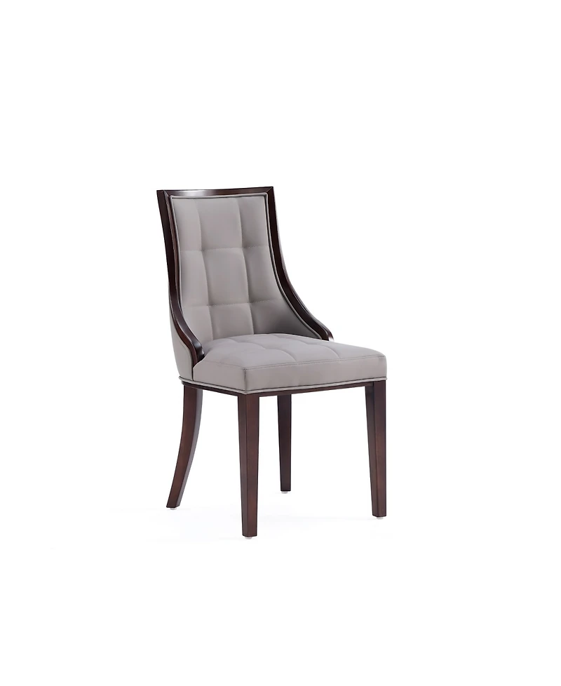 Manhattan Comfort Fifth Avenue 2-Piece Leatherette Upholstered Dining Chair Set