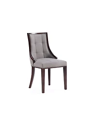 Manhattan Comfort Fifth Avenue 2-Piece Leatherette Upholstered Dining Chair Set