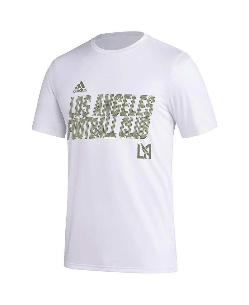 Men's adidas White Lafc Team Jersey Hook Aeroready T-shirt