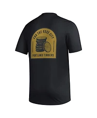 Men's adidas Black Portland Timbers Team Jersey Hook Aeroready T-shirt