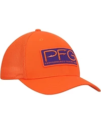 Men's Columbia Orange Clemson Tigers Pfg Hooks Flex Hat