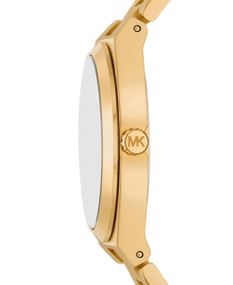 Michael Kors Women's Lennox Quartz Three-Hand Gold-Tone Stainless Steel Watch 37mm