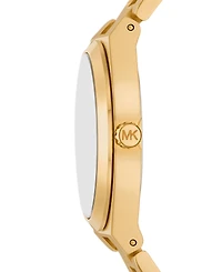 Michael Kors Women's Lennox Quartz Three-Hand Gold-Tone Stainless Steel Watch 37mm
