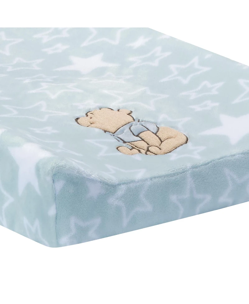 Bedtime Originals Disney Baby Starlight Pooh Blue/White Stars Changing Pad Cover