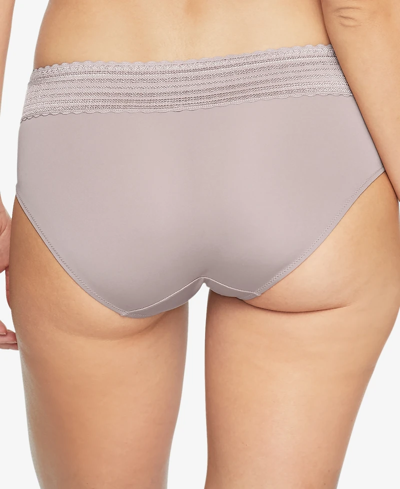 Warners No Pinching, Problems Dig-Free Comfort Waist with Lace Microfiber Hipster 5609J