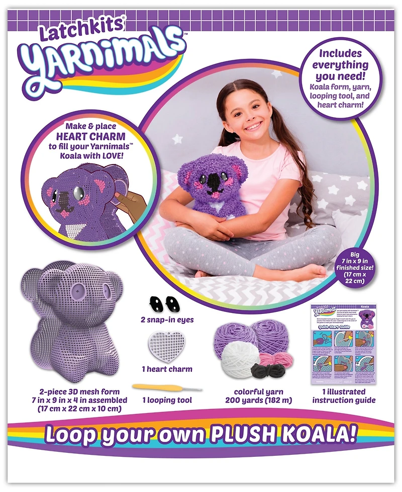 Playmonster LatchSets Yarnimals Koala Toy