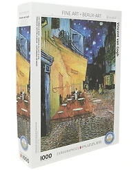 Eurographics Incorporated Vincent Van Gogh Cafe Terrace at Night Jigsaw Puzzle, 1000 Pieces