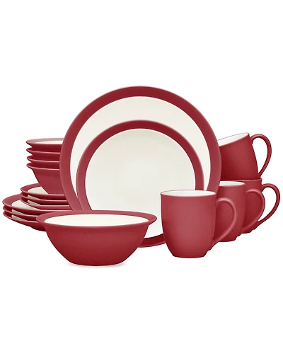 Noritake Colorwave Curve 16 Pc. Dinnerware Set, Service for 4