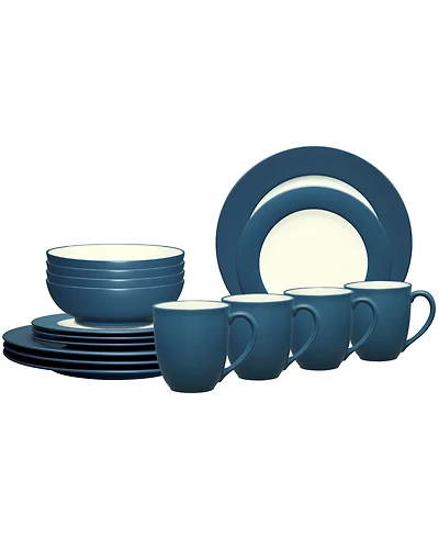 Noritake Colorwave Rim 16-Pc. Dinnerware Set, Service for 4