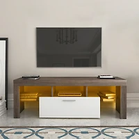 Streamdale Modern Brown Tv Cabinet with Fast 20-Minute Assembly